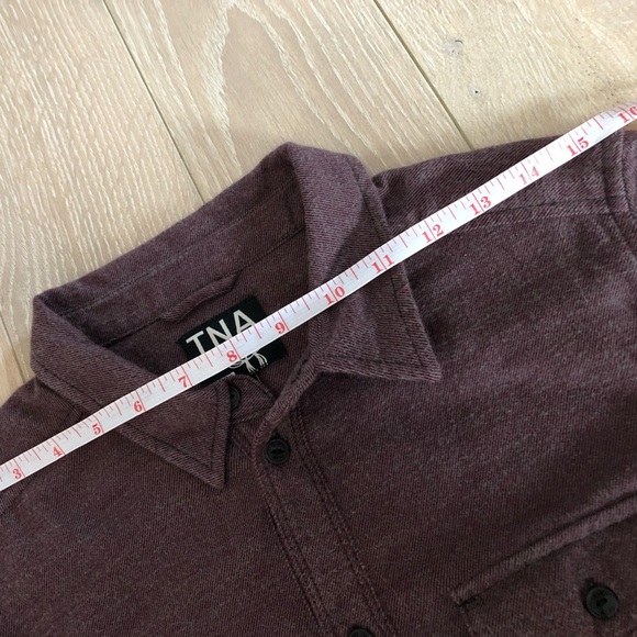 Aritzia TNA Light Maroon Button Down Shirt - Picture 8 of 11